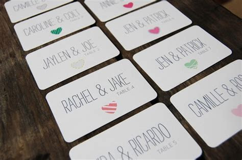 25 Creative Wedding Escort Card Designs Hongkiat 25 Creative Wedding Escort Card Designs Hongkiat