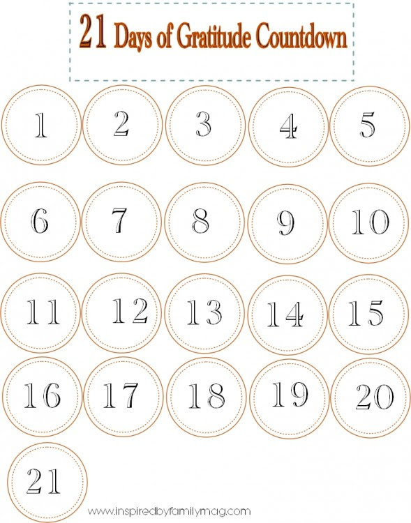21 Day Countdown Calendar New Concept