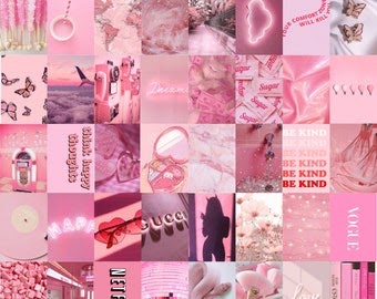 Light Pink Aesthetic Wallpaper Collage - bmp-cheesecake