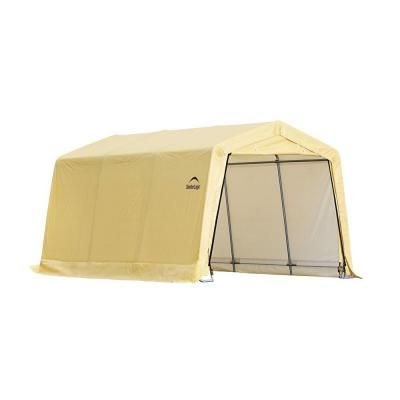 12x20x8 round shelterlogic shelter portable garage carport canopy instant 71332 Shelterlogic Garage In A Box 12 Ft X 20 Ft X 8 Ft Peak Style Instant Garage Gray At Tractor Supply Co