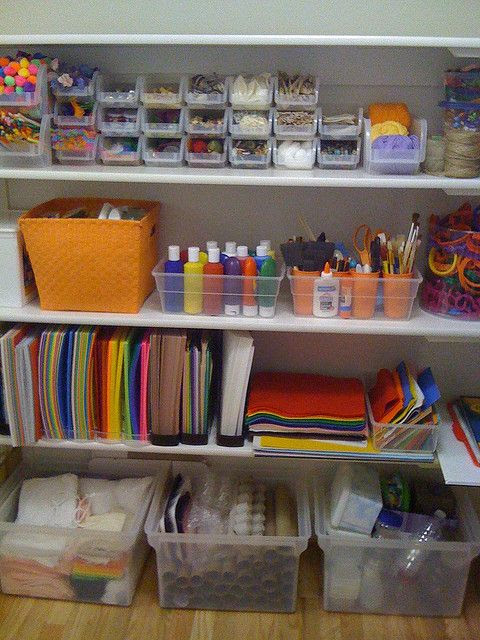 Kids Art: Kids art and craft organisation and storage