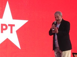 Lula discursa durante a convenção do PT que oficializou a candidatura de Dilma Rousseff à reeleição (Foto: Renan Ramalho / G1) Lula discursa durante a convenção do PT que oficializou a candidatura de Dilma Rousseff à reeleição (Foto: Renan Ramalho / G1)