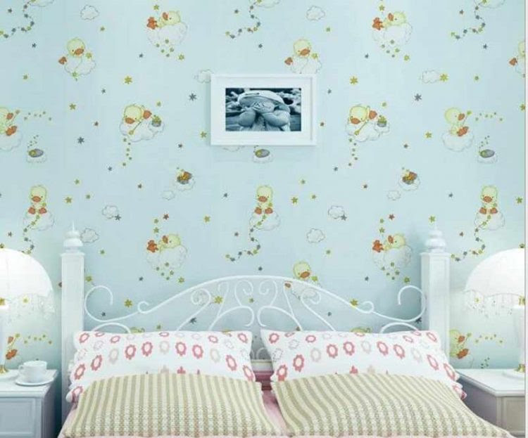 Fantastis 27 Wallpaper  Dinding Kamar  Motif  Bunga  Richa 