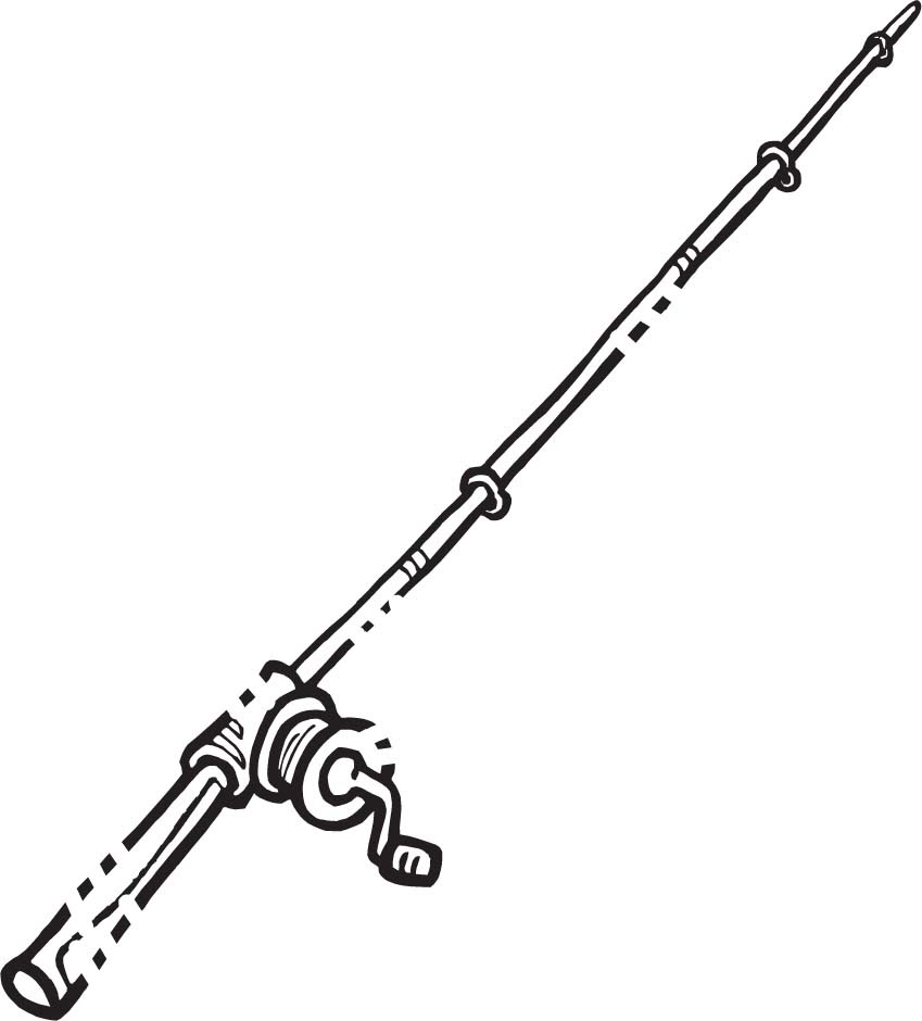 Fishing Pole Drawing - Clipart Panda | Dekorisori