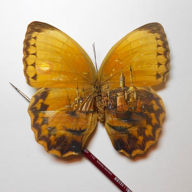 Extraordinarily Tiny Paintings of Istanbul by Hasan Kale Extraordinarily Tiny Paintings of Istanbul by Hasan Kale painting miniature Istanbul insects