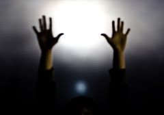 My hands around the moon