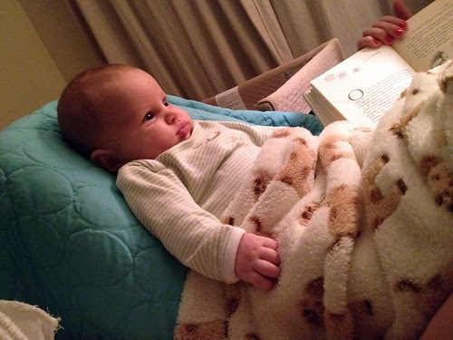 Nighttime reading.