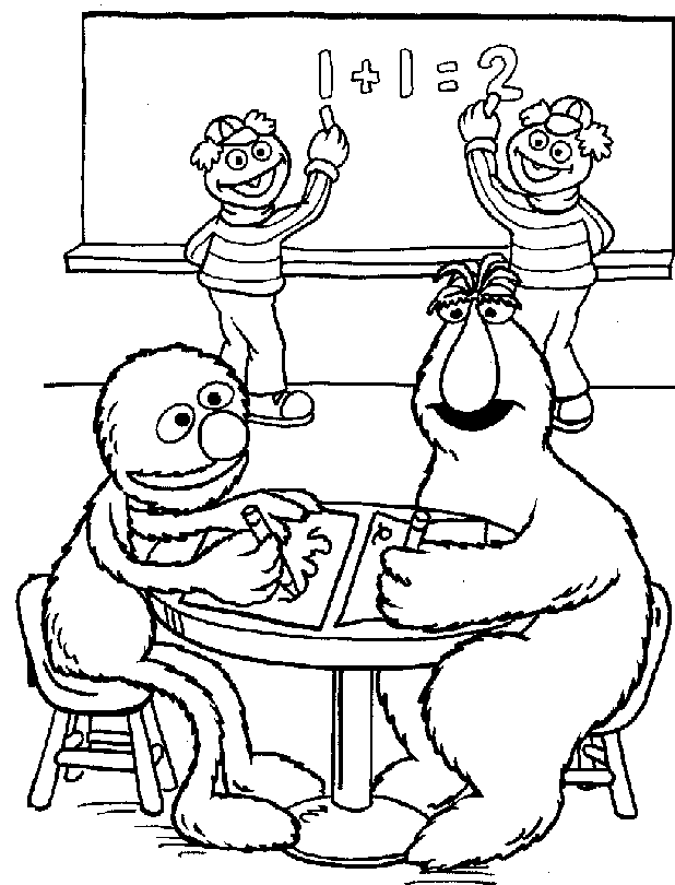 Sesame Street Coloring Pages