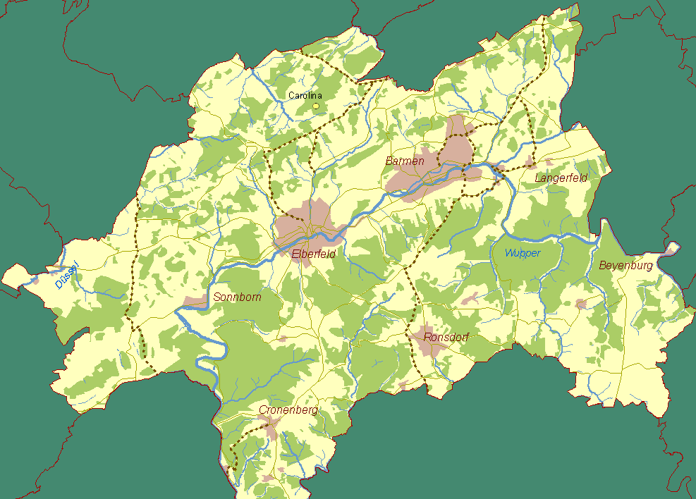 Wuppertal Karte | Karte