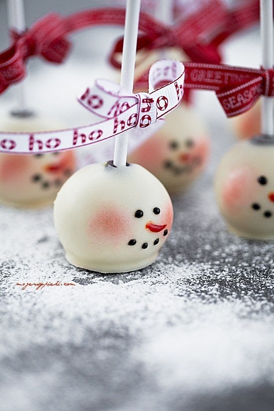 Snowmen - Christmas cake pops