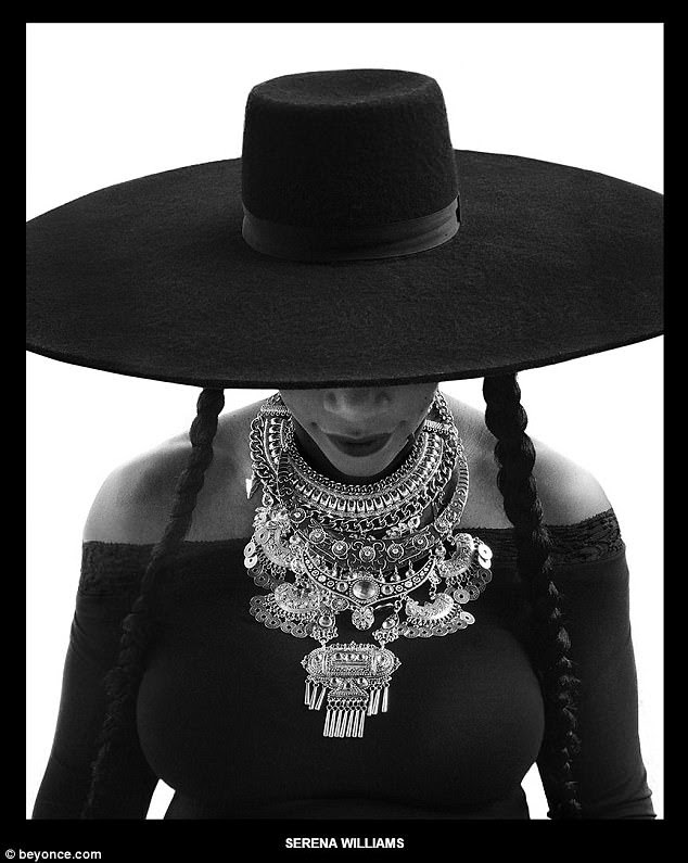Ícone para o ícone: a estrela de tenis Serena Williams, que é dito ser uma amiga íntima de Beyoncé, também foi incluída no homenite de aniversário espetacular