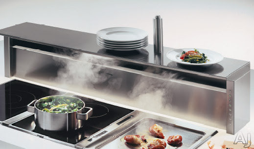 Gaggenau 400 Series AT400700 Downdraft Ventilation System with 465 CFM Internal Blower, 3 Fan Levels, Intensive Mode, Delayed Shut-Off and Recirculating: 42 in.