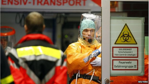 Frankfurt University Hospital prepares to receive an Ebola patient from Africa