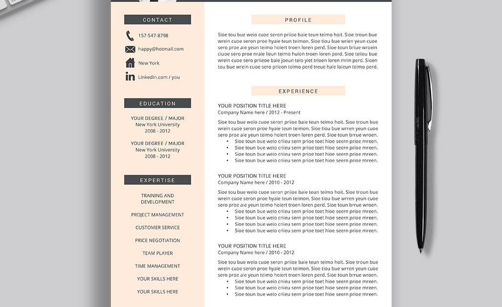 resume templates word free download 2022