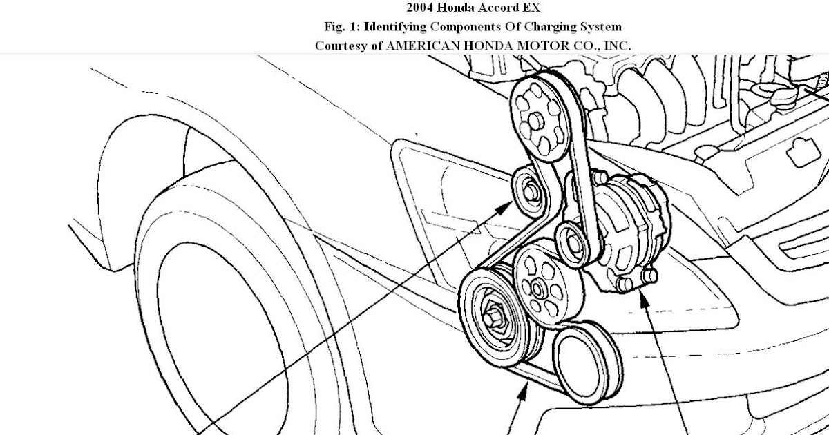 2006 Honda Accord V6 Drive Belt Diagram