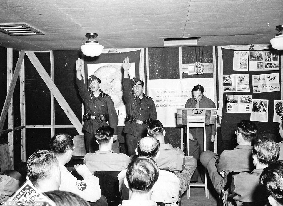 At Camp Ritchie, they even demonstrated what Nazi hysteria was like so the interrogators weren¿t taken by surprise by the Third Reich POWs with their frightening mannerisms