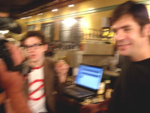 Alex and Nick, blurred