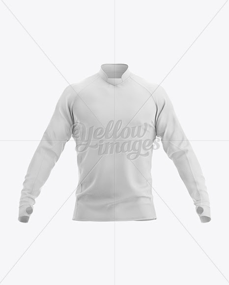 Download Download Long Sleeve Jersey Mockup - Front View PSD