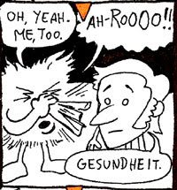 'Hey, whatchu sneezing FUR?' (tee hee) Satisfactory Comics #7