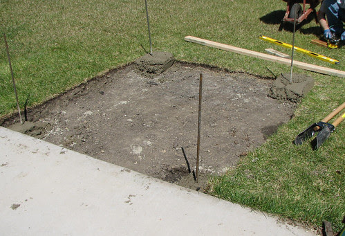 woof fired oven footings