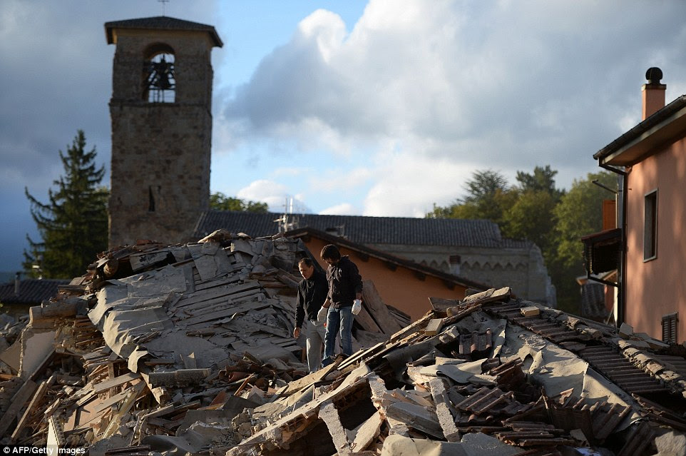 Ocupado: A área da Umbria é muito popular entre os turistas, e alguns britânicos foram apanhados no caos de hoje