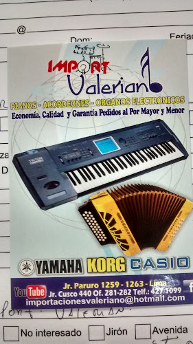 Opiniones de Import Valeriano en Lima - Tienda de instrumentos musicales