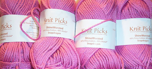 Pink yarn