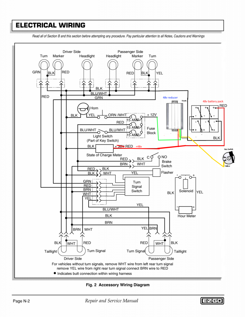 Power Ez Go Wiring Harnes Diagram - Wiring Diagram