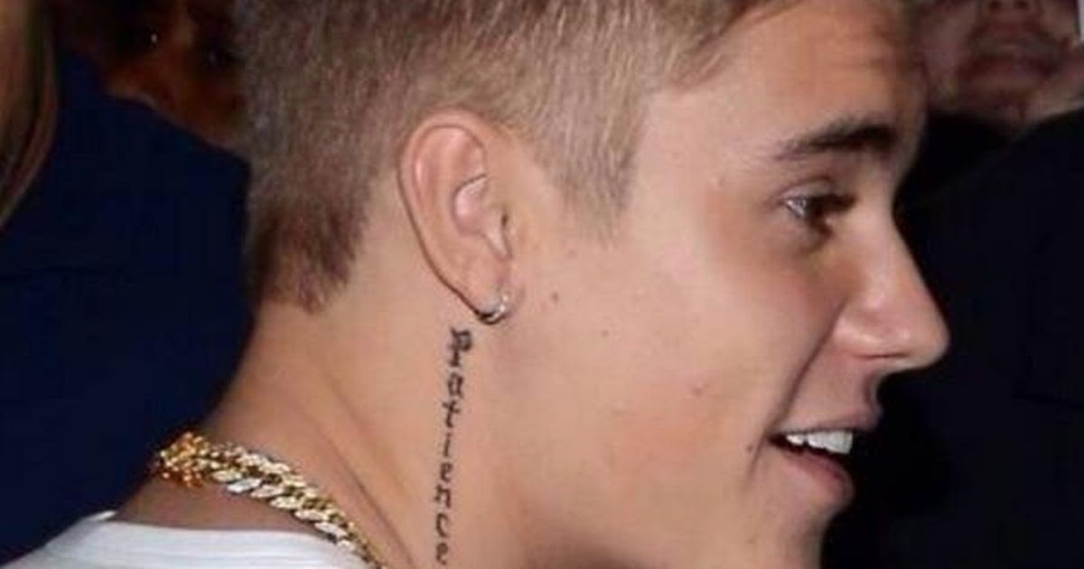Justin Bieber Tattoo Hals - Never Say Never: Justin Bieber gets new ...