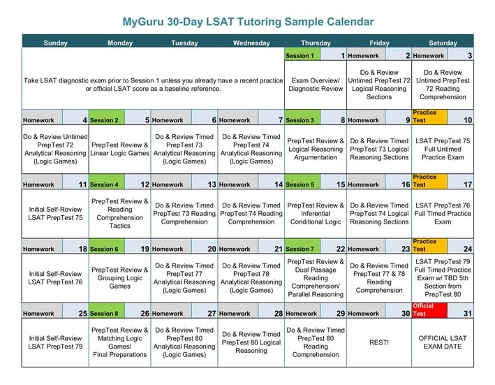 How To Study For The Lsat In A Month Study Poster