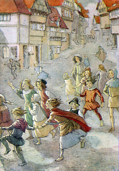 The Pied Piper Of Hamelin - Children Dancing