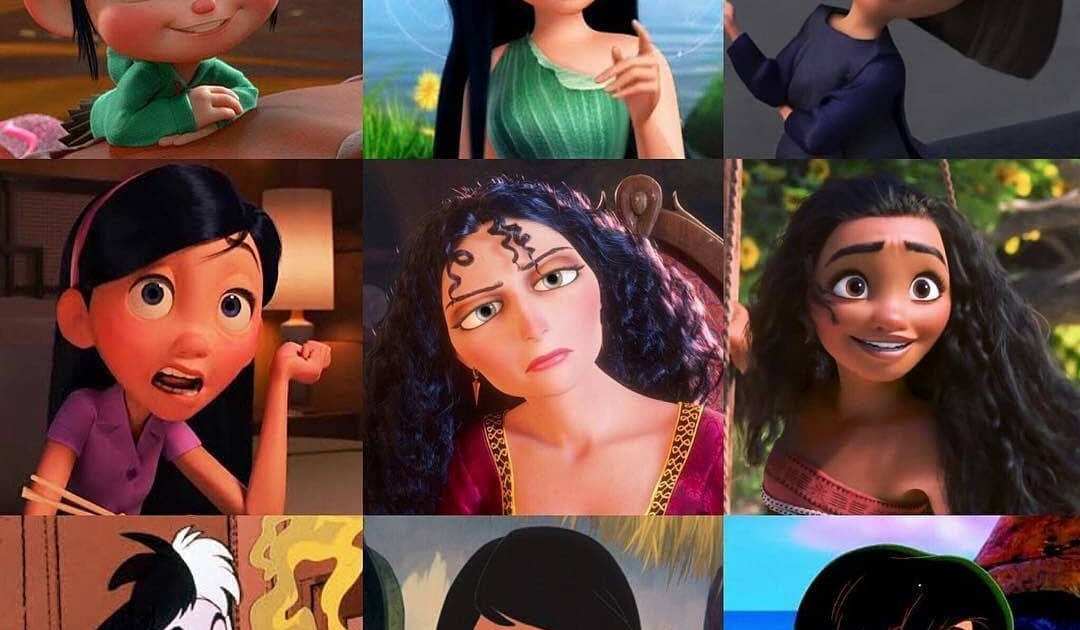 40+ Best Collections Disney Characters Female Black Hair - Escaping Blogs