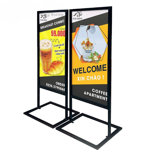 Standee Khung sắt ngoài trờ - inbaotram
