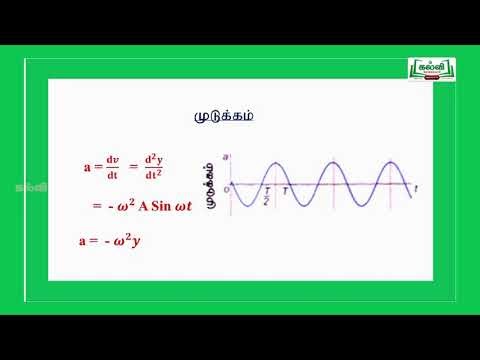 NEET JEE  Physics இயற்பியல் Oscillation அலைவுகள்  Kalvi TV