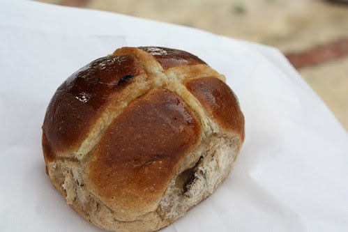 Hot cross bun...what you eat for Easter in Australia