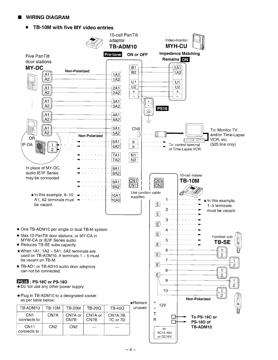 Aiphone Wiring Diagram