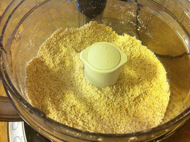 Oat Flour in Food Processor