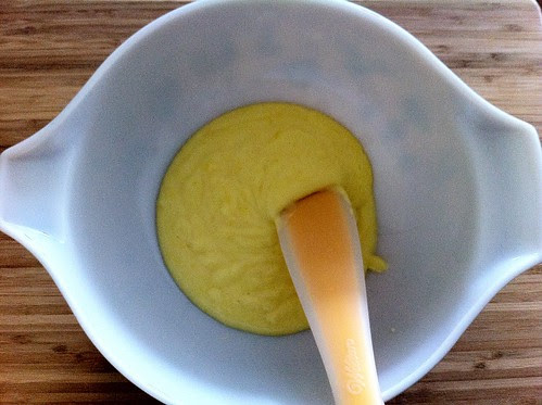 Cooled Custard Transferred to Large Bowl