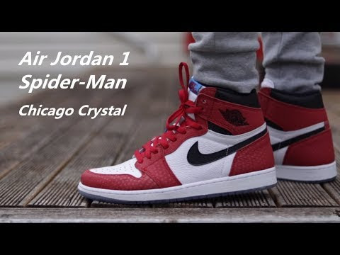 jordan 1 spiderman fake vs real