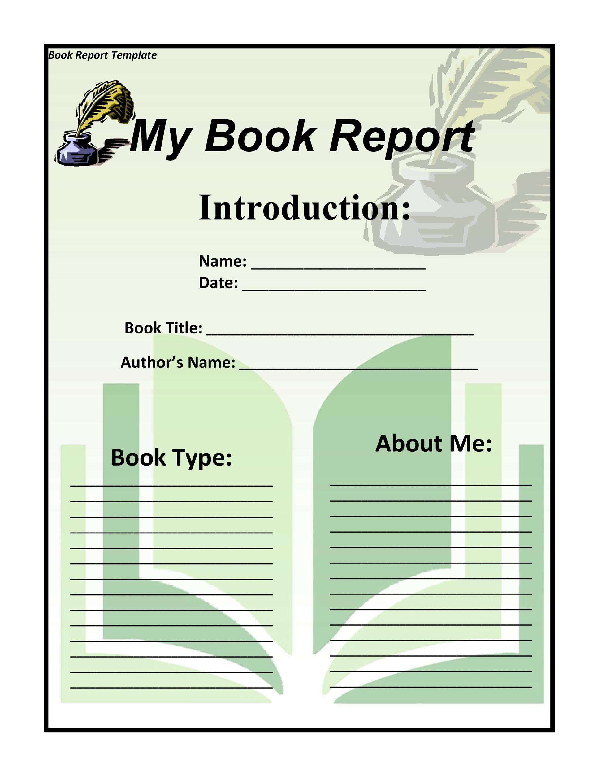 book report ideas for 8th grade