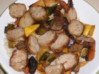 Homemade Turkey Italian Sausage and Squash