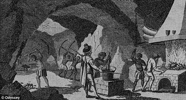 Dark legacy: An early modern engraving of African slaves at work in the silver mines of Peru