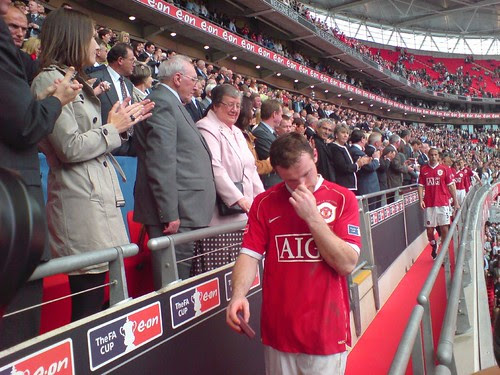 wayne rooney galery: Wayne Rooney crying at the FA Cup final