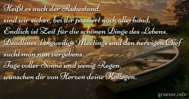 Glückwünsche Zum Pensionierung