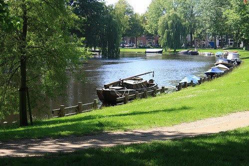 Canal in Haarlem, Netherlands