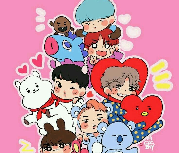 Kumpulan 6 Gambar Mewarnai Bts Kartun Gambar Natta