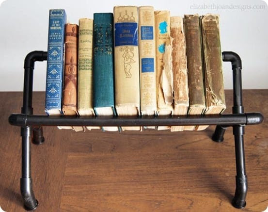 DIY Home Decor Industrial Book Rack DIY Home Decor Industrial Book Rack