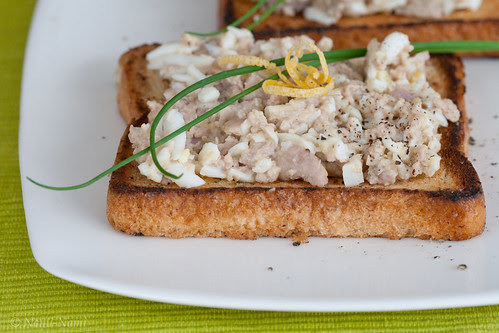 Cod liver toast / Tursamaksasalat