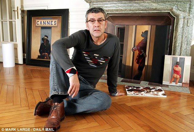 Moving on: Jack Vettriano is pictured at home