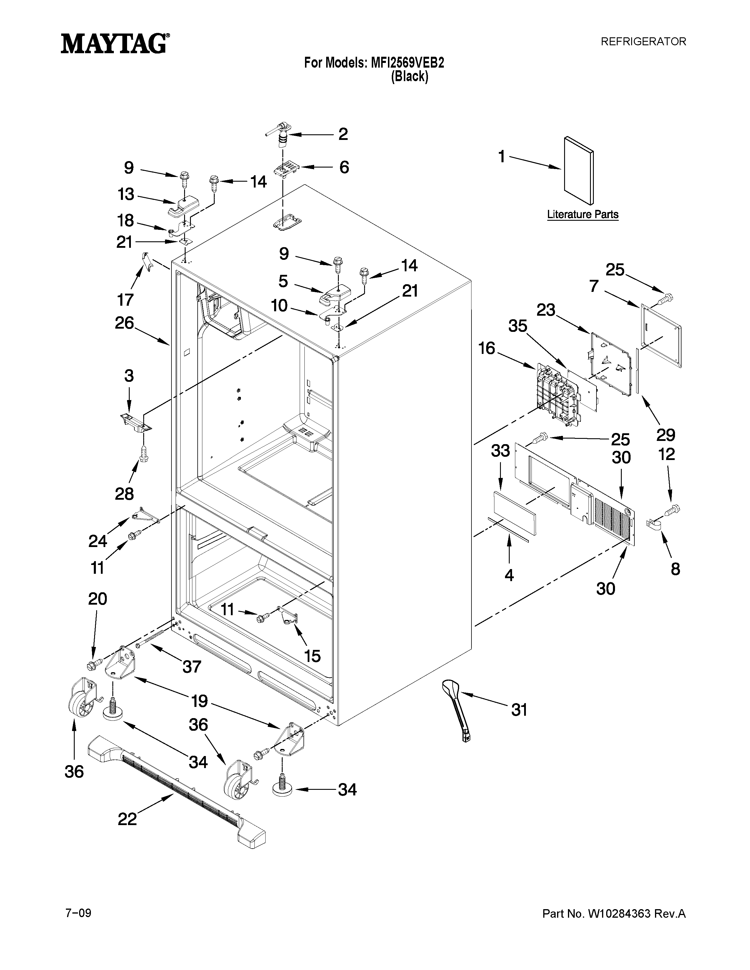29 Maytag Refrigerator Parts Diagram - Free Wiring Diagram Source